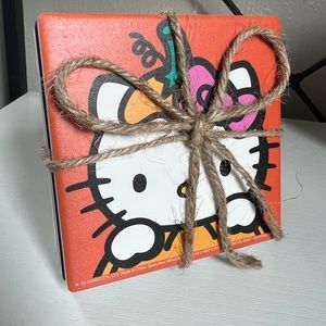 Hello Kitty Halloween Ceramic Coasters Set Of 4 Pumpkin Mummy NEW